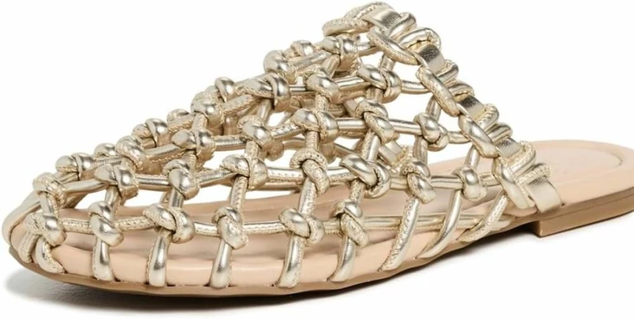 Odissi Women's Knotted Mules Sandals - Comfortable Nour Design Slip-On Shoes for Women