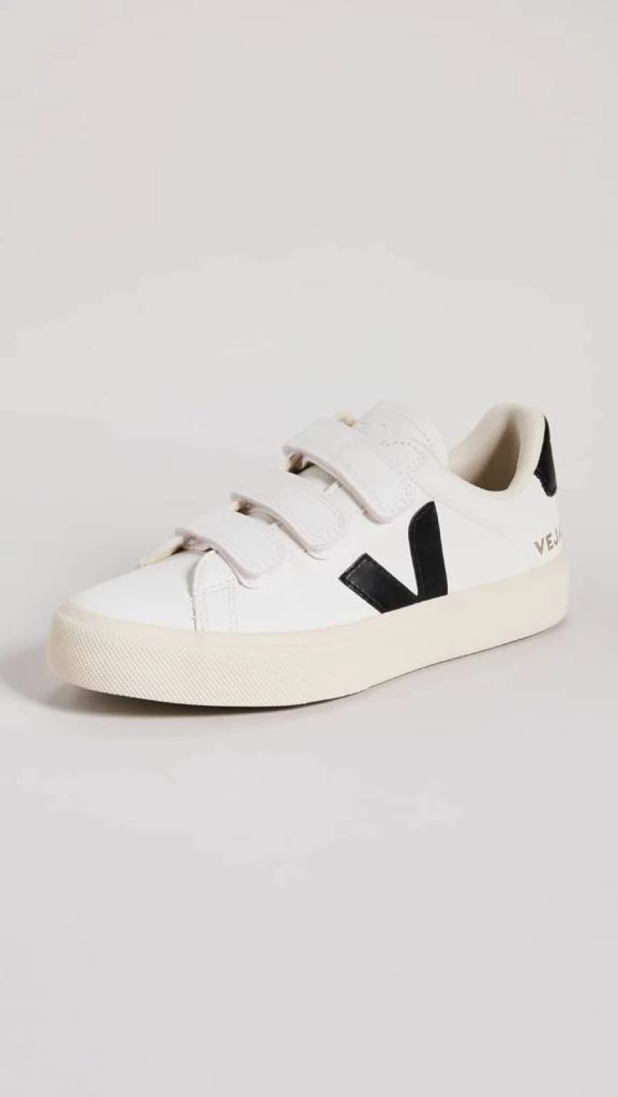 Veja Women's Recife Logo Sneakers in Extra White & Black - Size 8 Medium US