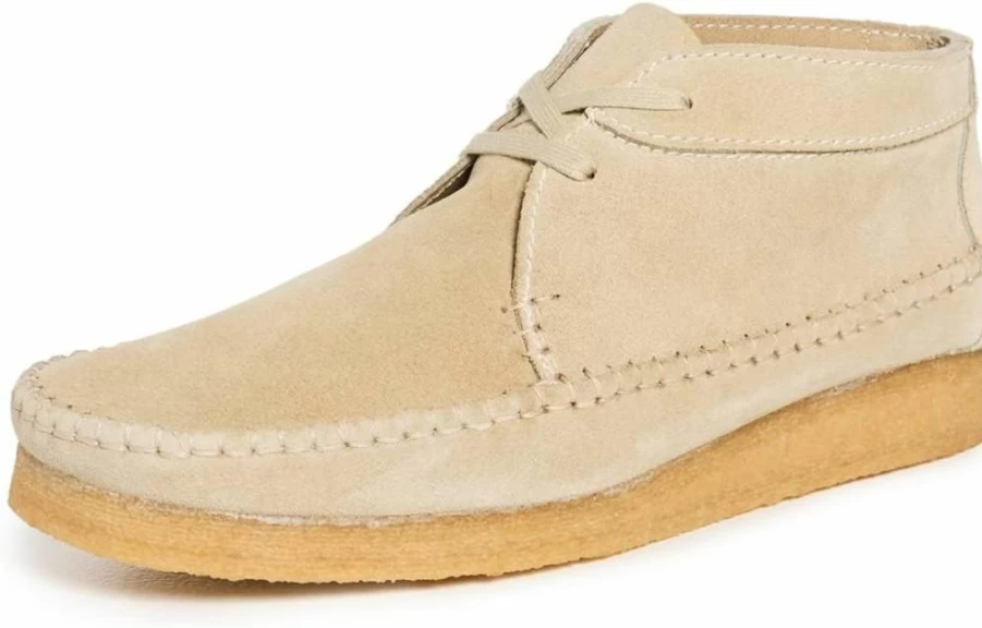 Clarks Men's Weaver Leather Chukka Boots - Classic Casual Ankle Boots for Men