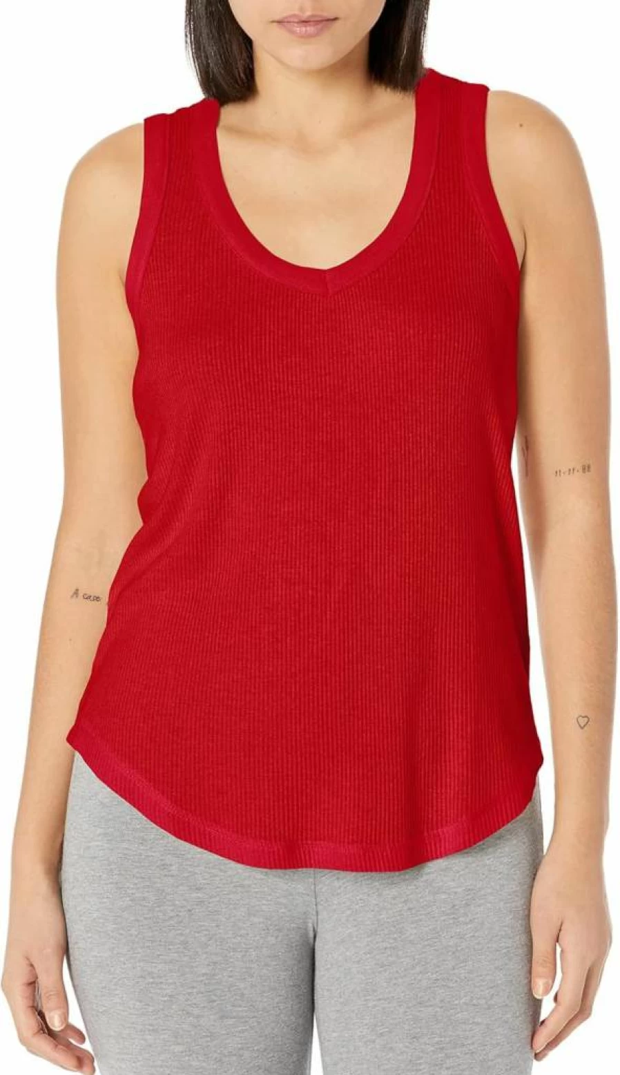 PJ Salvage Women's Textured Essential Lounge Tank Top - Soft Comfortable Casual Loungewear