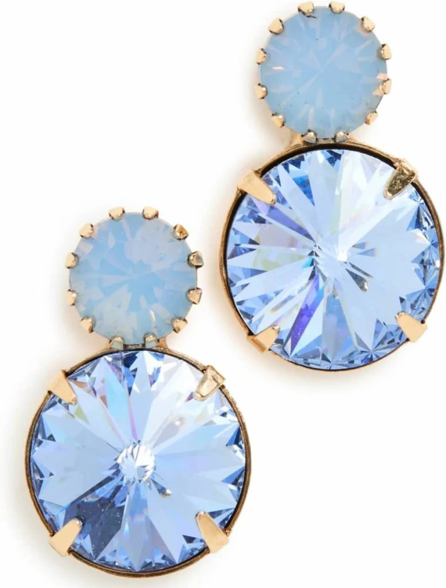 Jennifer Behr Myrla Women's Crystal Drop Earrings – Elegant Dangle Earrings for Special Occasions