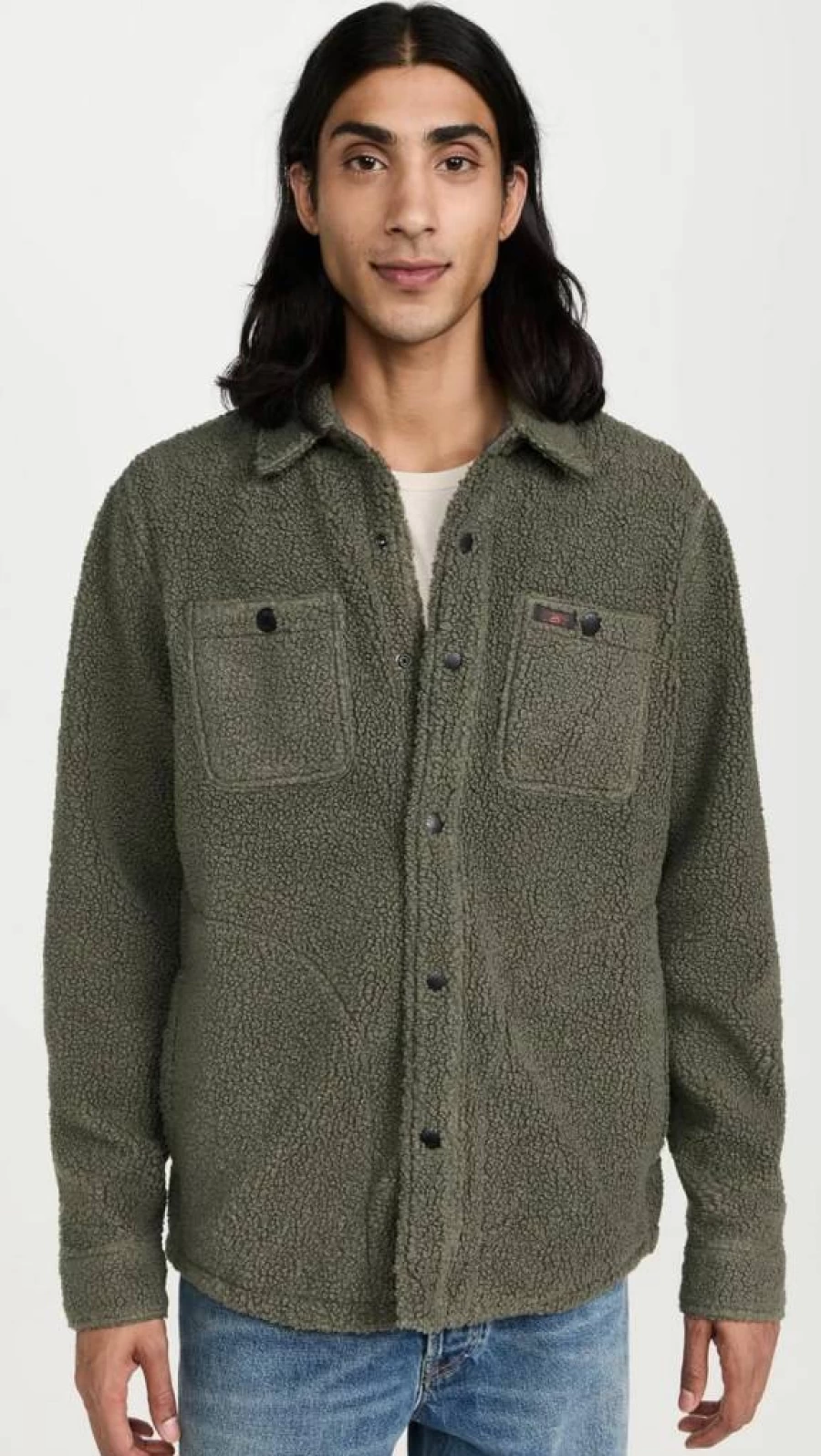 Faherty Men's Range Fleece CPO Jacket - Premium Men's Outdoor Fleece Jacket by Faherty Brand