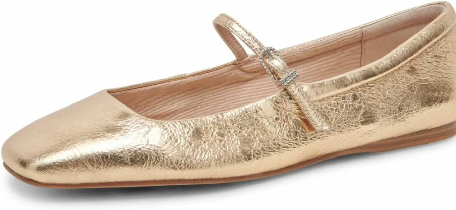 Dolce Vita Women's Reyes Ballet Flats | Comfortable Leather Loafers | Slip-On Casual Shoes