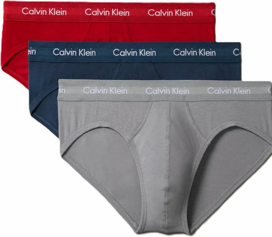 Calvin Klein Men's 3-Pack Cotton Stretch Briefs Underwear Comfortable Soft Boxer Shorts