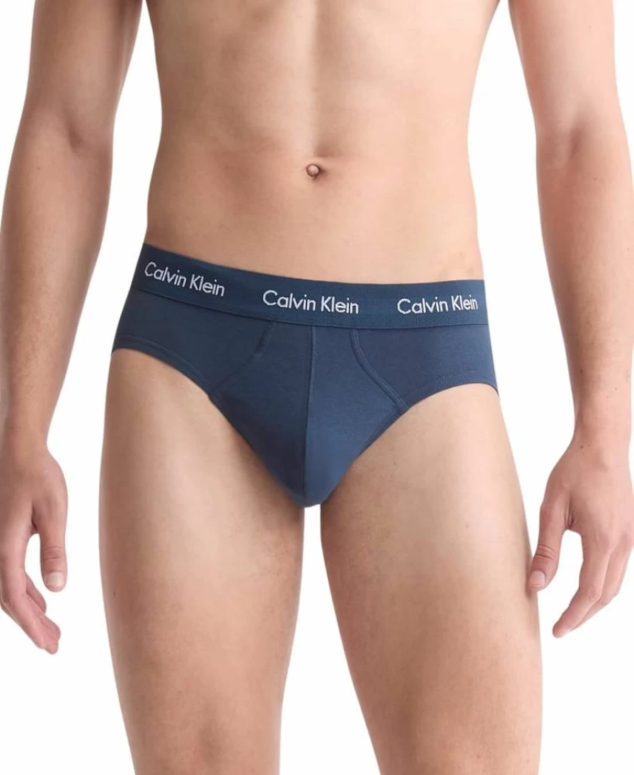 Calvin Klein Men's 3-Pack Cotton Stretch Briefs Underwear Comfortable Soft Boxer Shorts