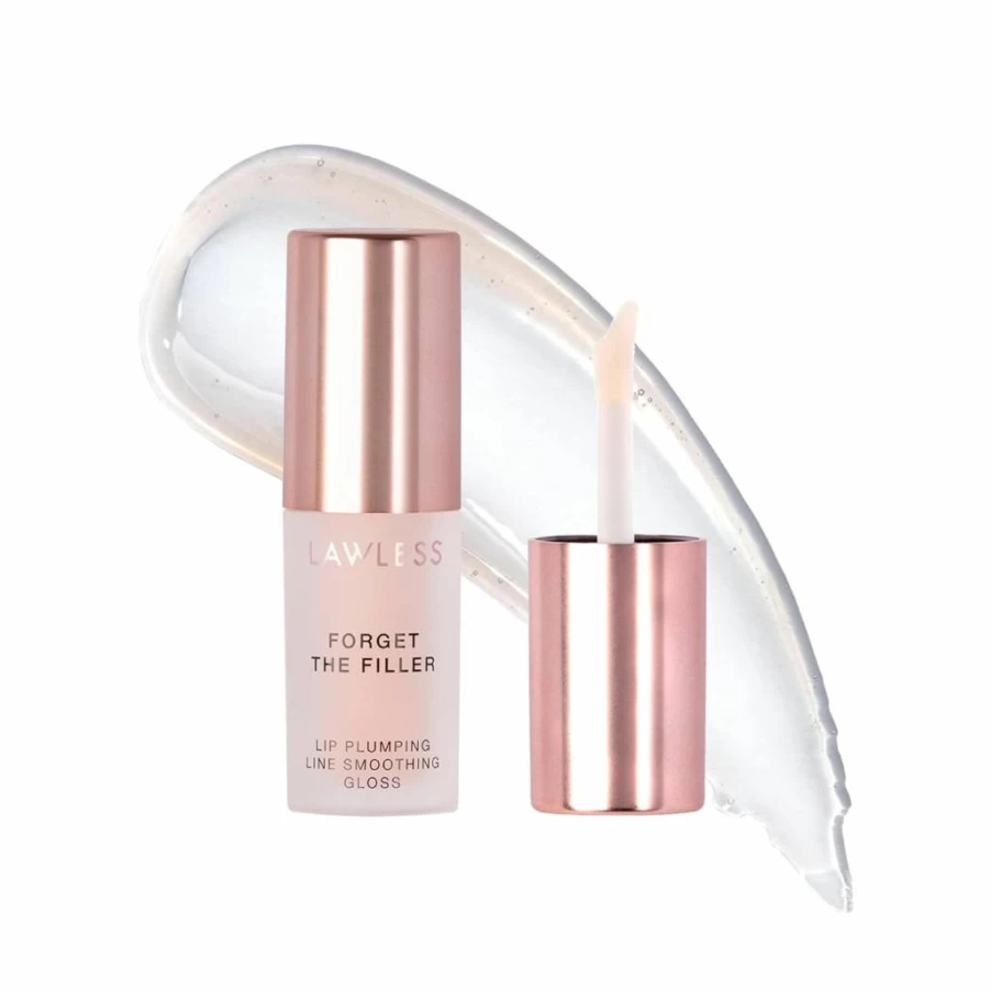 LAWLESS Mini Rosy Outlook Lip Plumper - Volumizing Lip Gloss for Women, 0.058 Oz, Hydrating & Plumping, Rosy Tint, Cruelty-Free