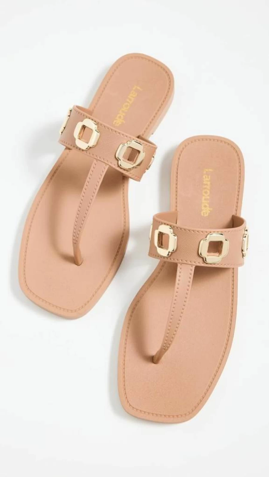 Larroude Women's Milan Jelly Sandals – Stylish Comfortable Summer Slide Shoes
