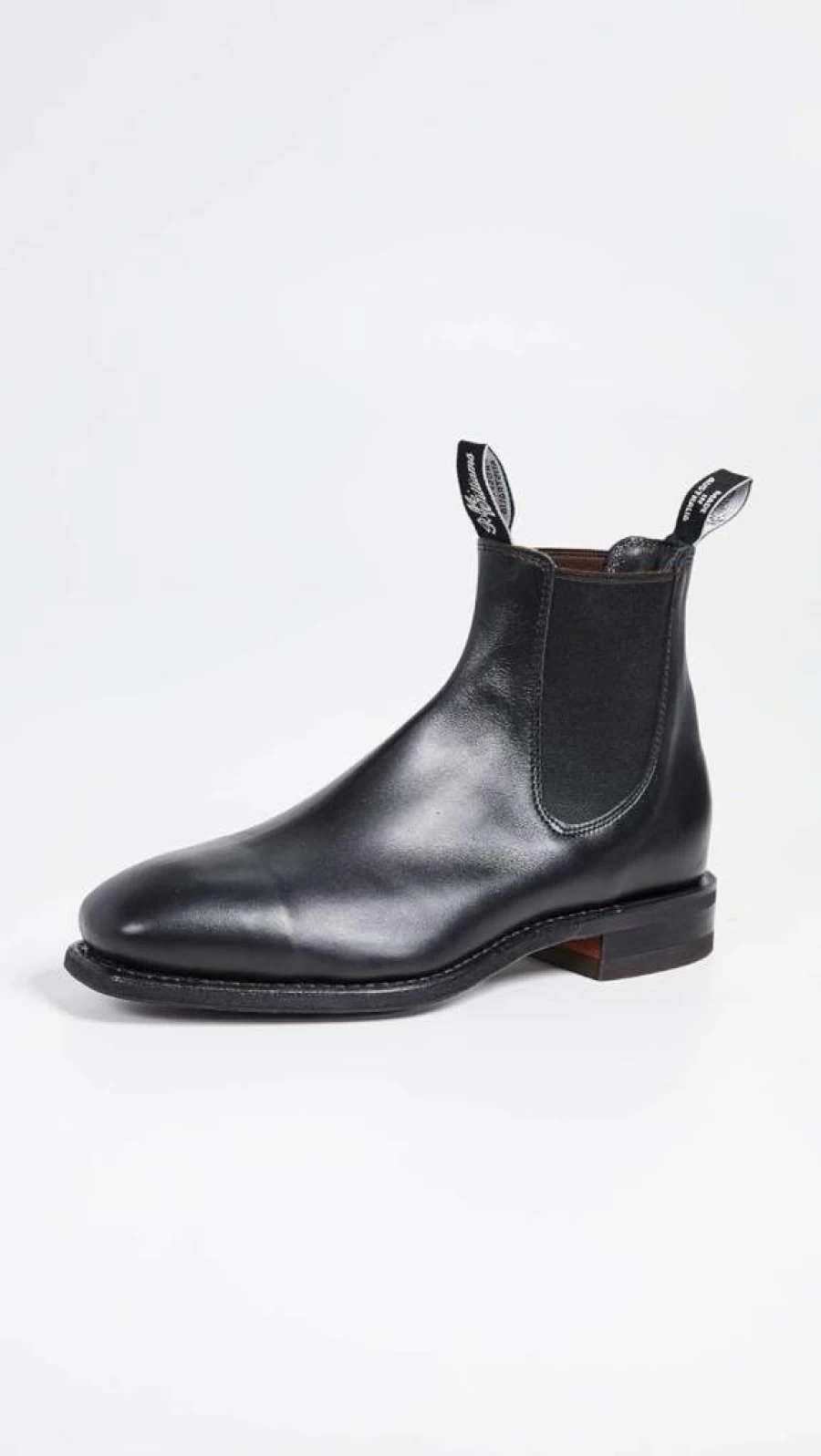 R.M. Williams Men's Comfort Craftsman Leather Chelsea Boots - Black, Size 6 Medium US