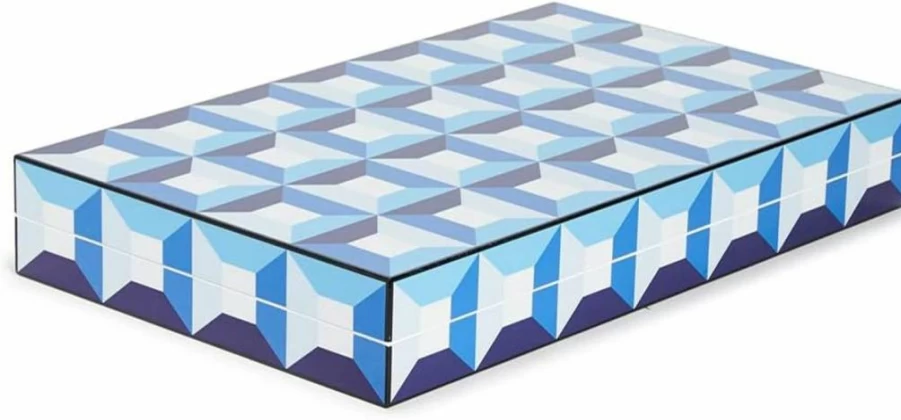 Jonathan Adler Sorrento Luxury Backgammon Set - Stylish Board Game for Adults