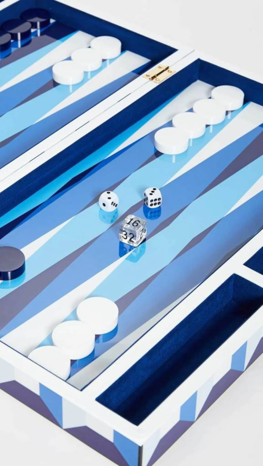 Jonathan Adler Sorrento Luxury Backgammon Set - Stylish Board Game for Adults