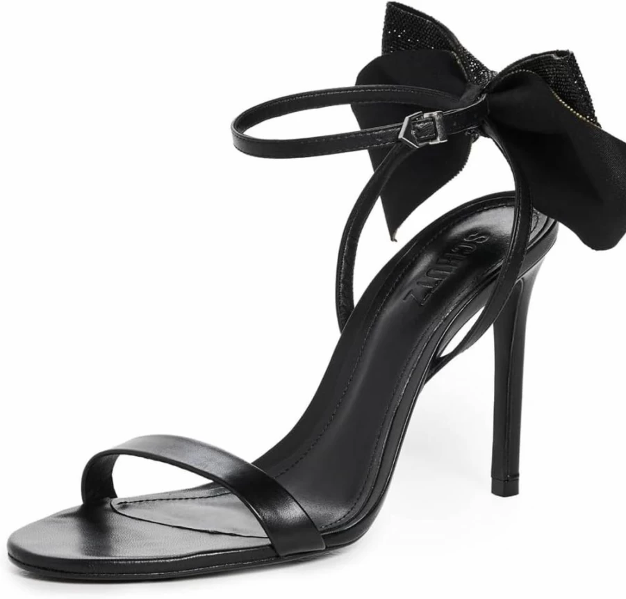 SCHUTZ Lyla Crystal Bow Heels for Women - Elegant Bow Detail High Heels