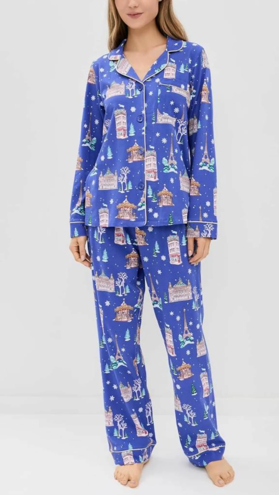 BedHead Pajamas Women's Cotton Long Sleeve Pajama Set - Cozy Sleepwear & Loungewear