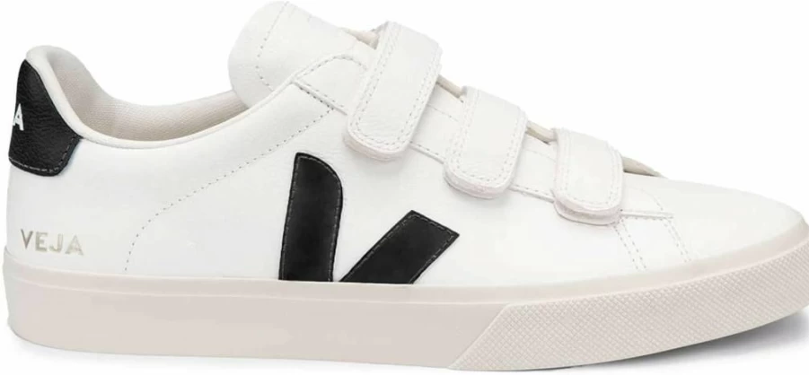 Veja Women's Recife Logo Sneakers - Sustainable White Leather Casual Shoes