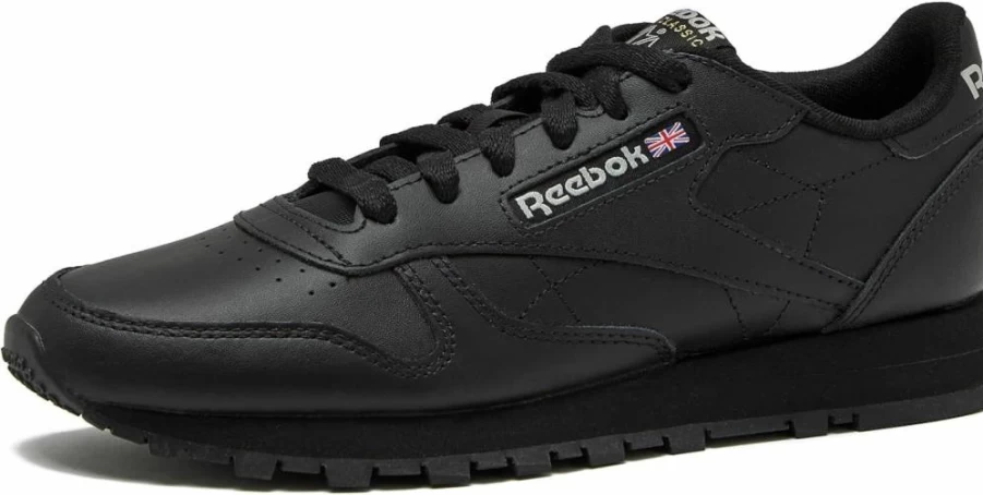 Reebok Women's Classic Leather Sneakers - Black & White Tennis Shoes - Sizes 5-11 | Comfortable & Stylish Athletic Footwear