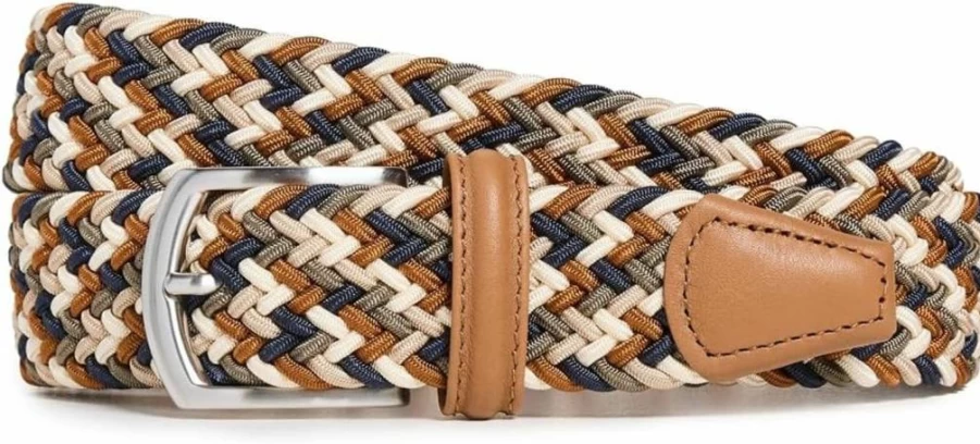 Anderson's Men's Casual Nylon Webbing Belt with Durable Metal Buckle