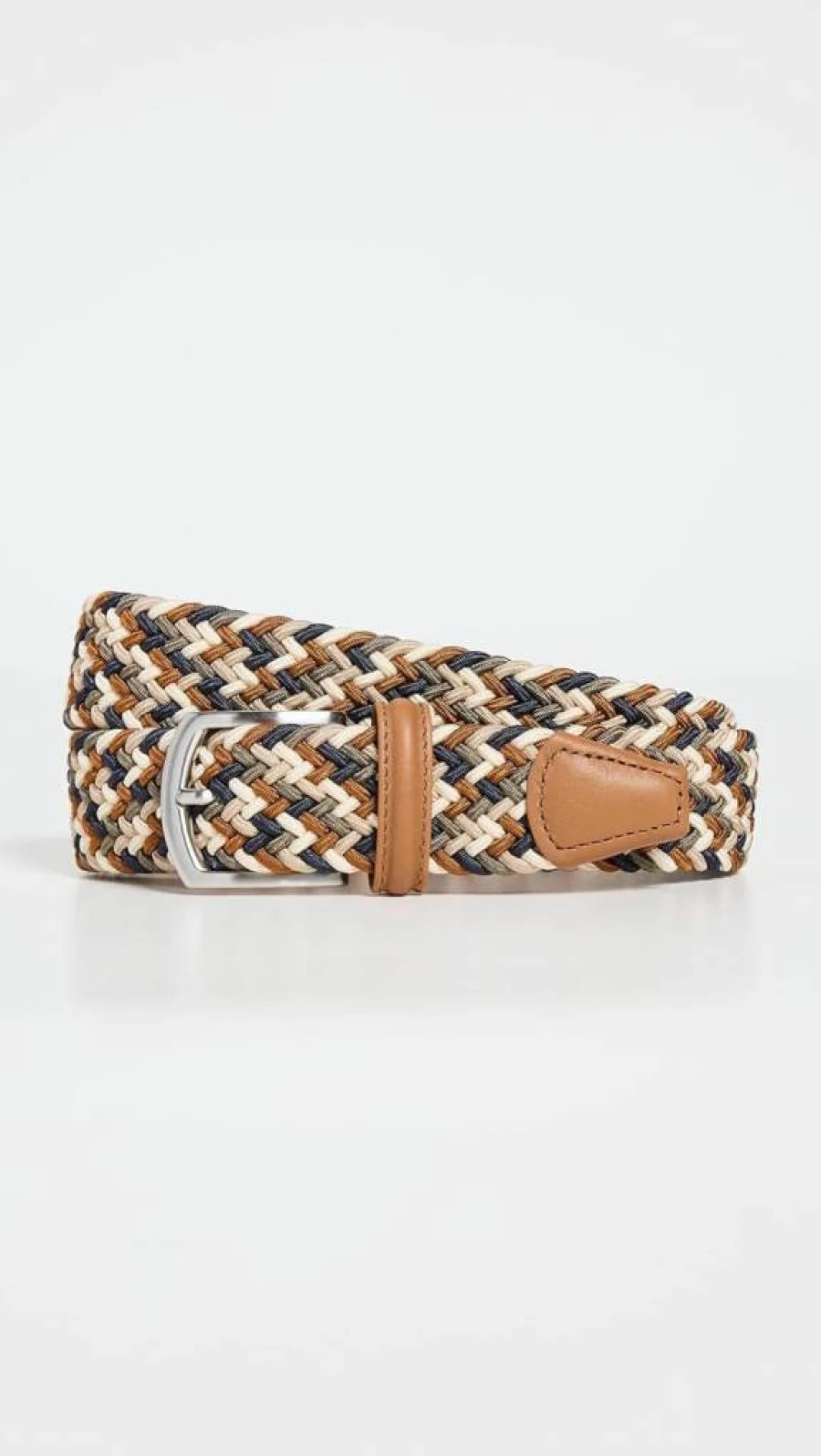 Anderson's Men's Casual Nylon Webbing Belt with Durable Metal Buckle