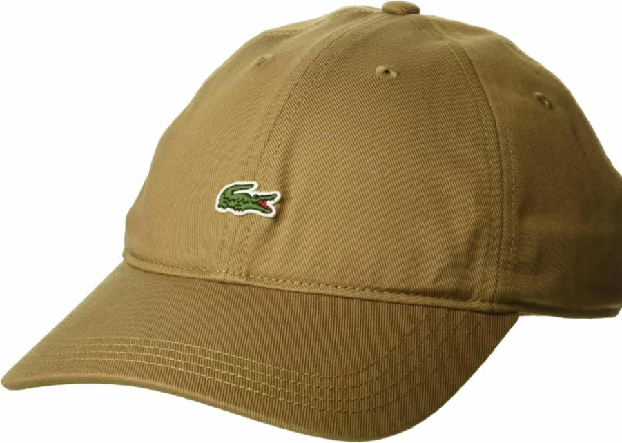 Lacoste Men's Cotton Twill Baseball Cap with Side Logo - Classic Adjustable Hat for Casual Style