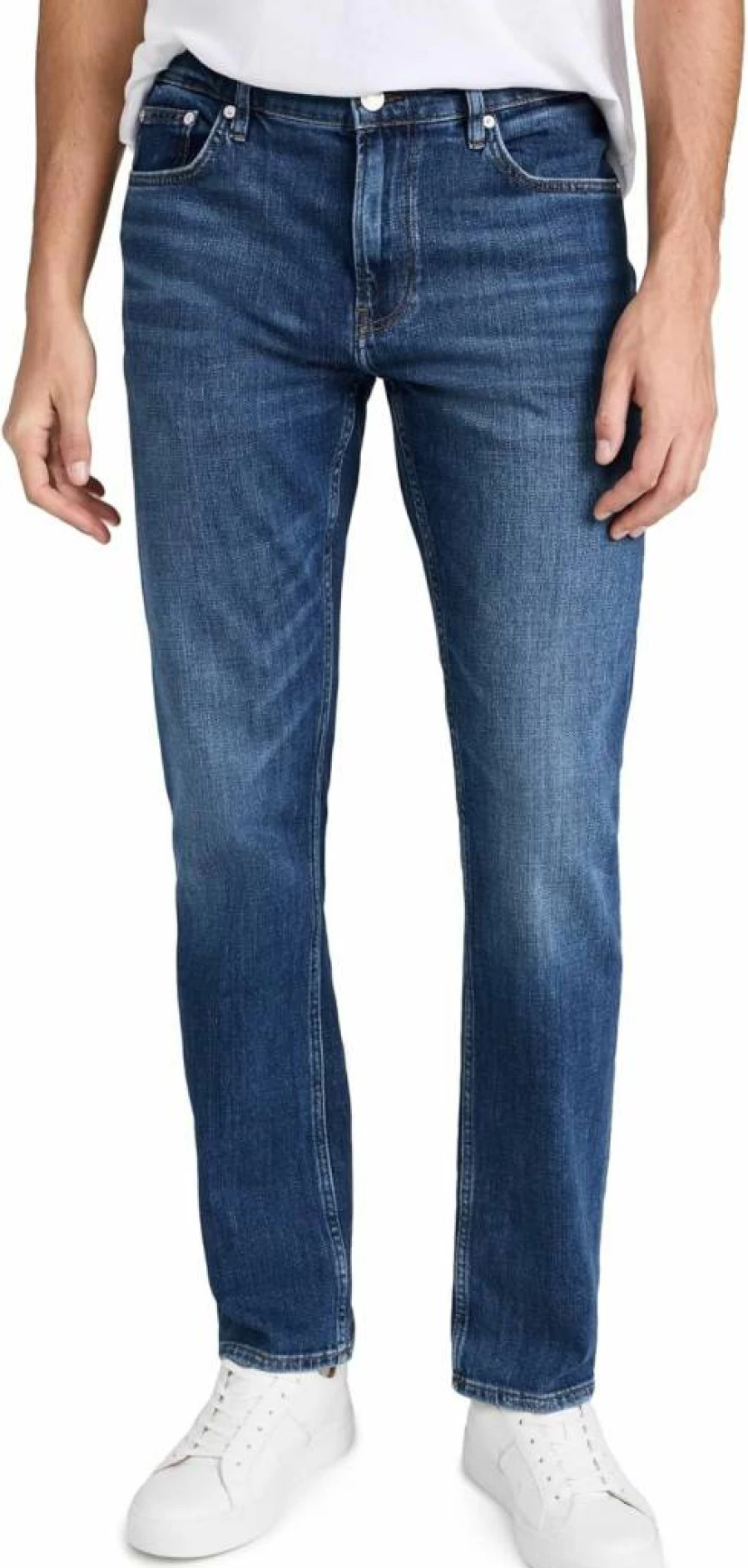 FRAME Men's Slim Fit Straight Leg Jeans - Modern Stretch Denim Pants for Men