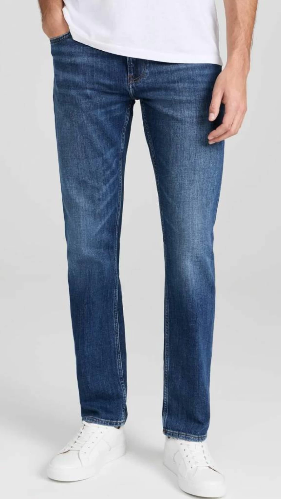 FRAME Men's Slim Fit Straight Leg Jeans - Modern Stretch Denim Pants for Men