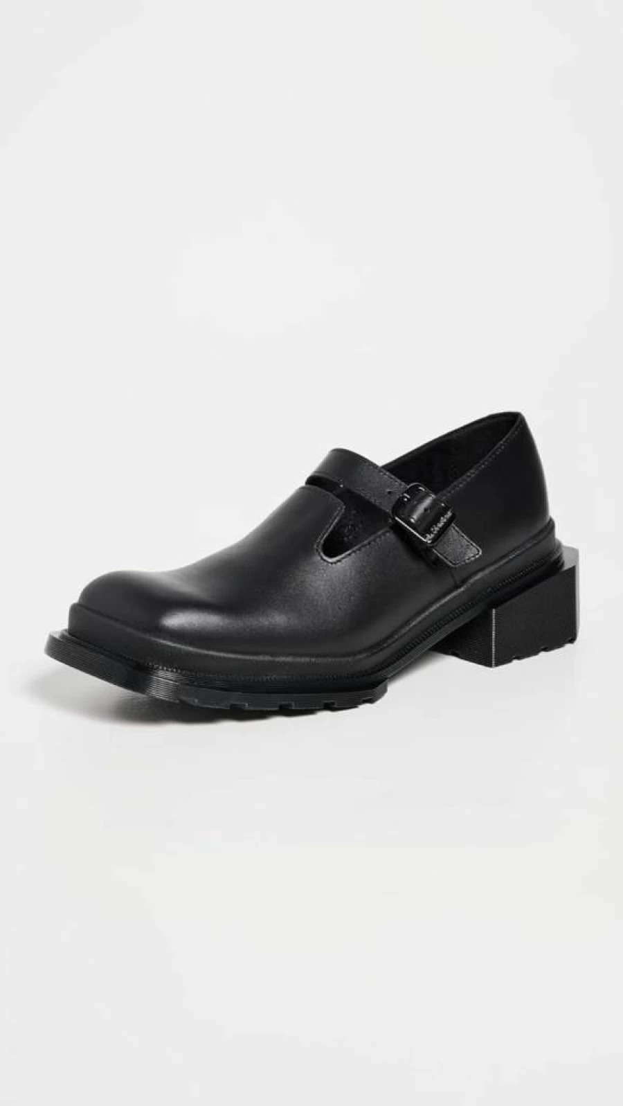Dr. Martens Maybole Women's Mary Jane Flat Shoes - Classic Black Leather Slip-On with Comfort Cushion