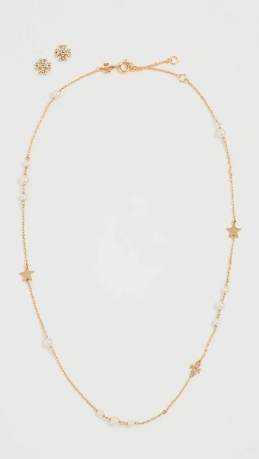 Tory Burch Kira Women's Jewelry Set: Necklace and Stud Earrings Gift Collection