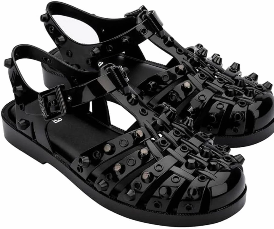 Melissa Women's Possession Adjustable Strap Jelly Fisherman Sandals - Original Buckle Design Comfortable Slide Shoes