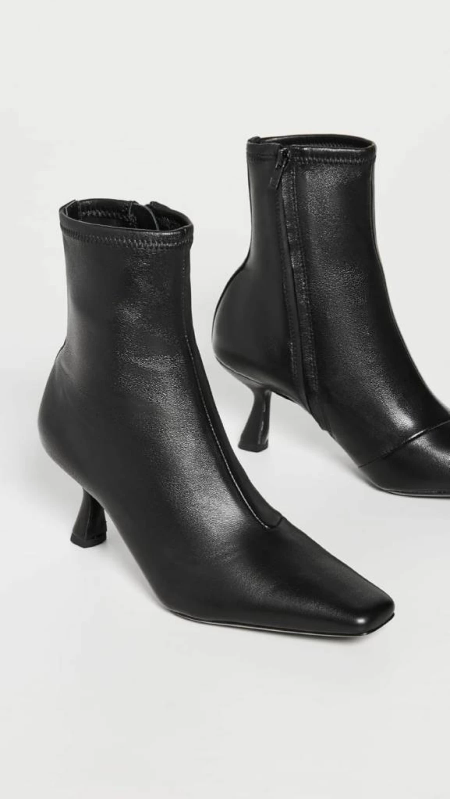 Loeffler Randall Women's Thandy Ankle Boots with Curved Heel - Stylish Leather Booties for Women