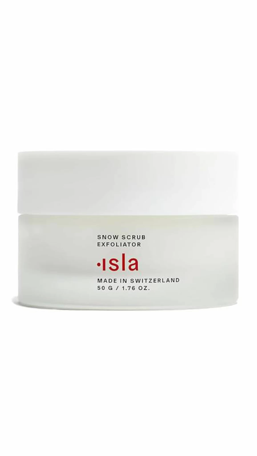 ISLA Beauty Snow Scrub Exfoliator - 1.7 Oz Facial & Body Scrub for Smooth Skin - Natural Exfoliating Scrub