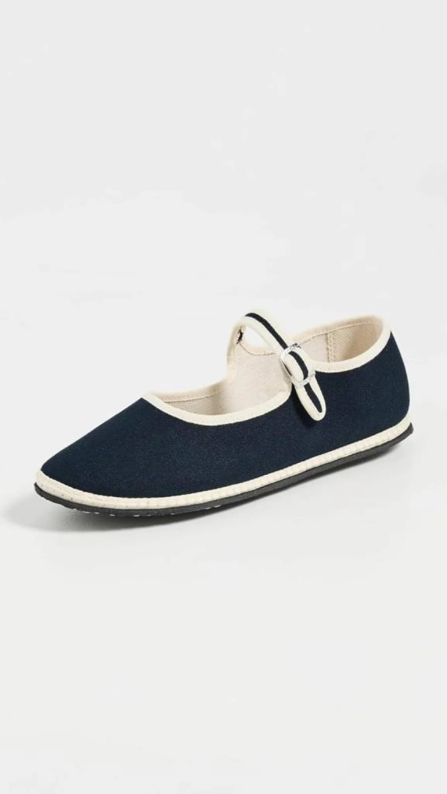 ViBi VENEZiA Women's Classic Cotton Mary Jane Flats - Comfortable & Stylish Ballet Shoes for Everyday Wear