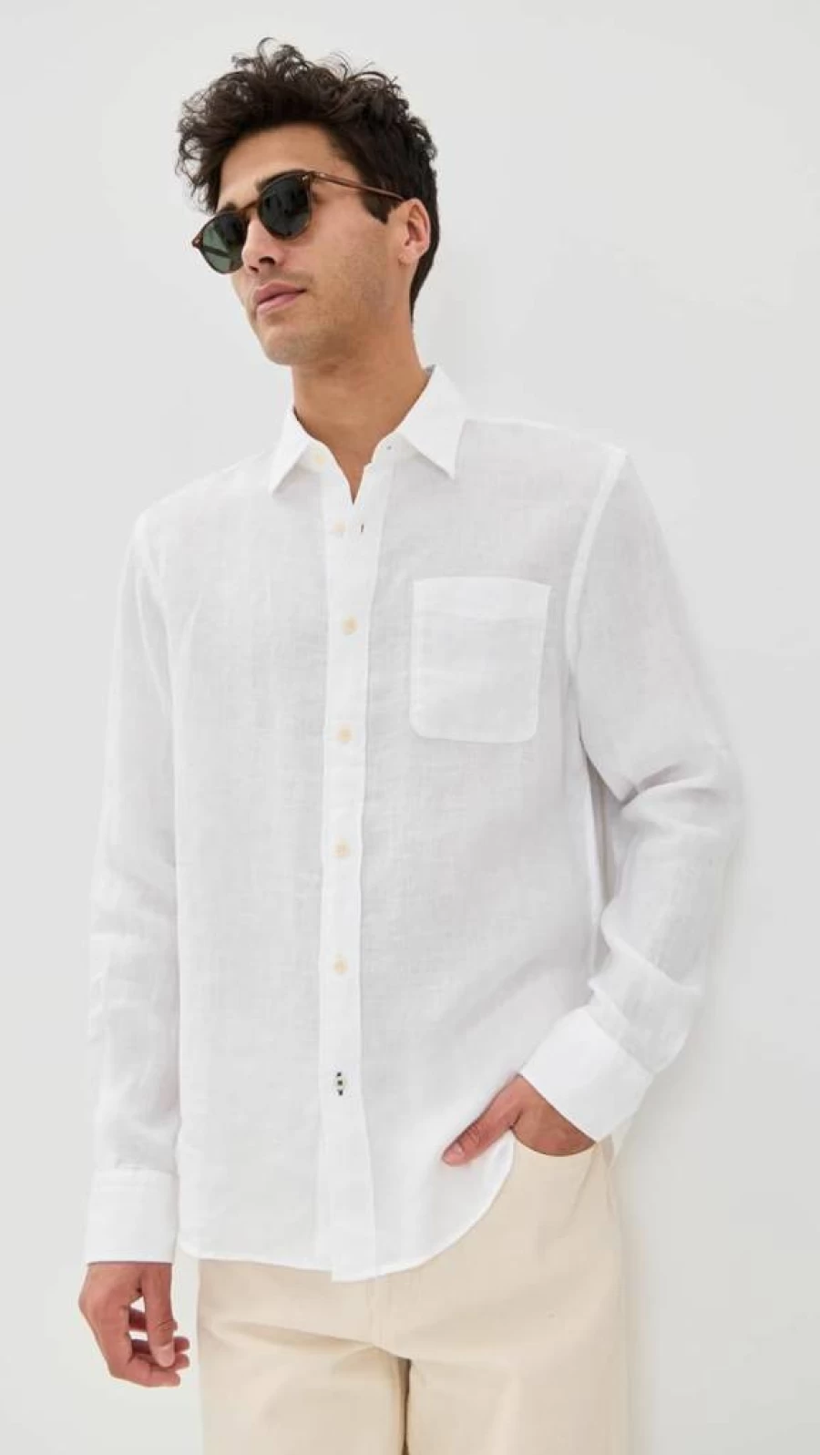 Faherty Men's Linen Shirt - Lightweight Summer Laguna Style