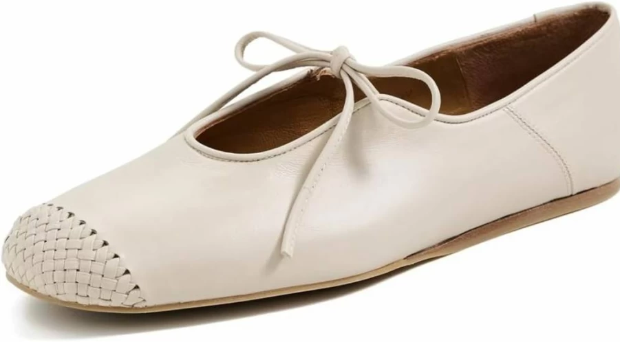 Naguisa Women's Borago Woven Flat Shoes – Comfortable & Stylish Slip-On Flats
