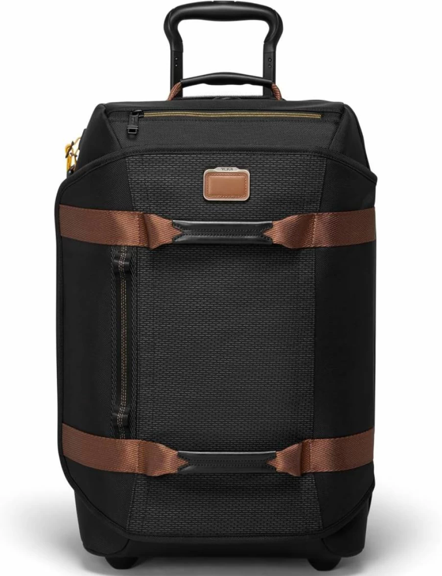 TUMI Alpha Bravo Expandable Wheeled Carry-On Duffel Bag with TSA Lock - Black Onyx - Premium Travel Luggage for Airports