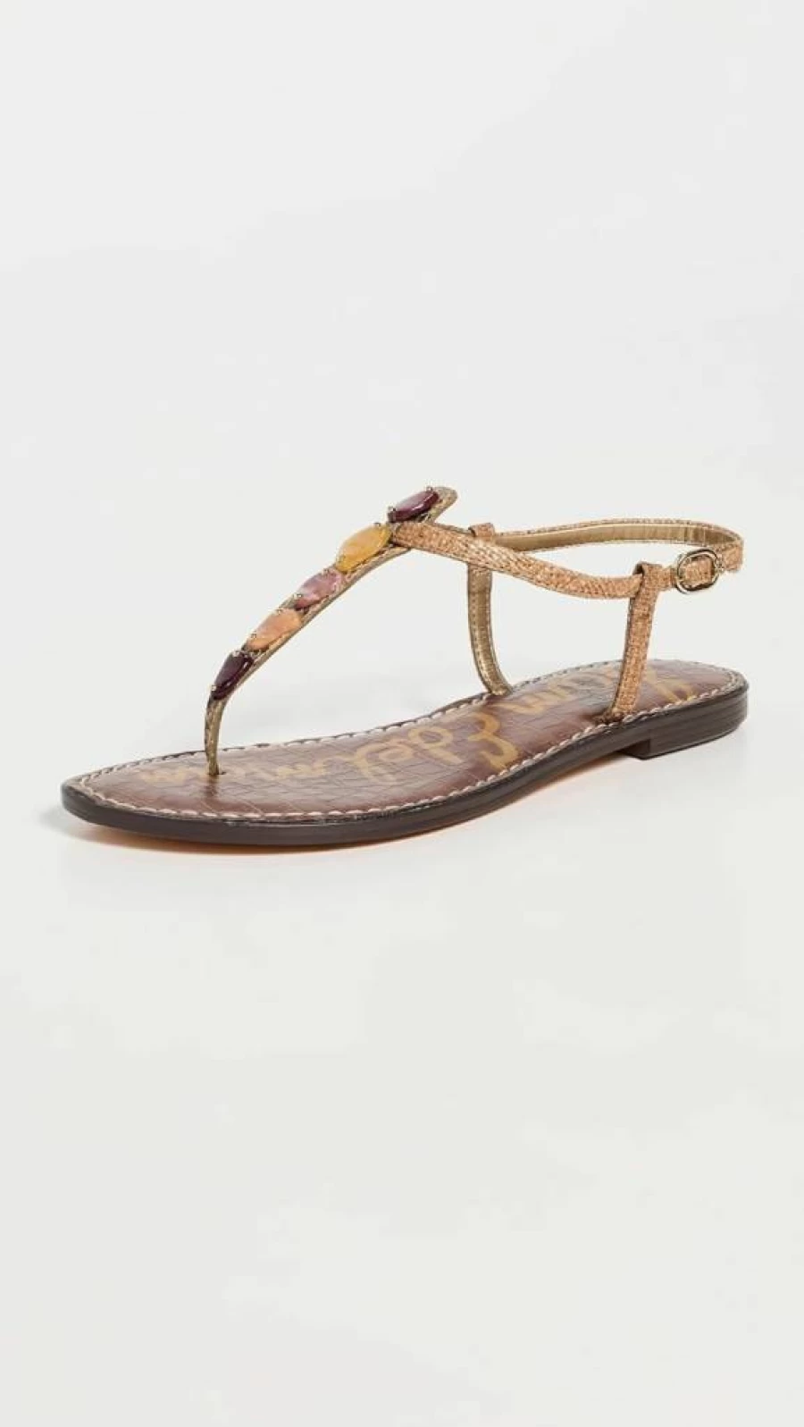 Sam Edelman Women's Gigi Flat Sandal – Comfortable Leather Summer Shoes for Women
