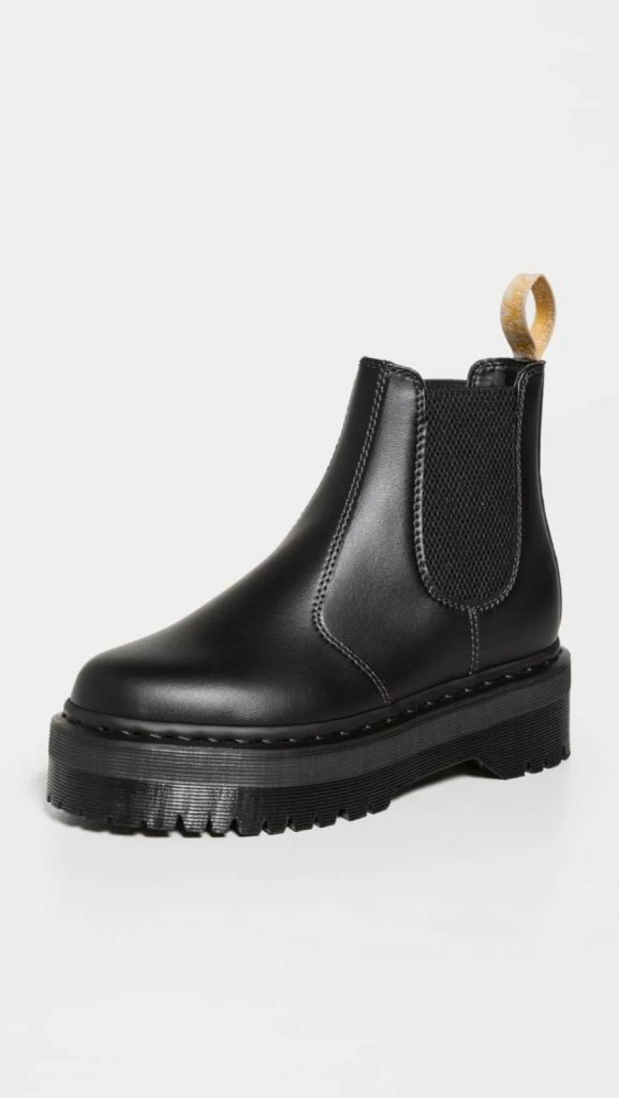 Dr. Martens Women's 2976 Quad Chelsea Boots - Mono Black Leather Ankle Boots