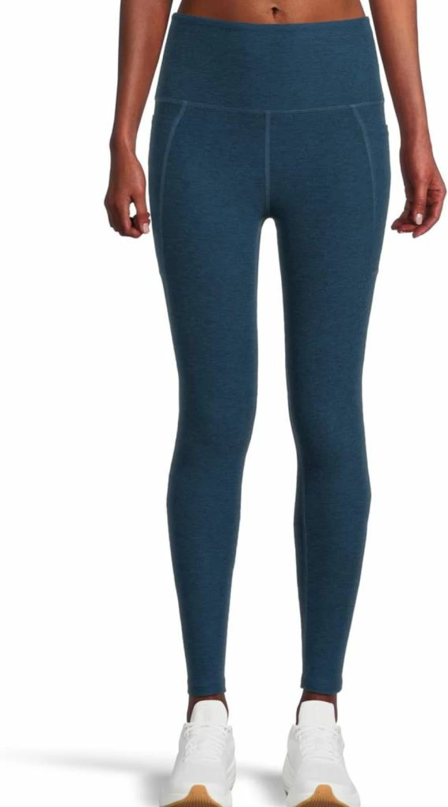 Beyond Yoga High-Waisted Spacedye Midi Leggings for Women - Pocket Design