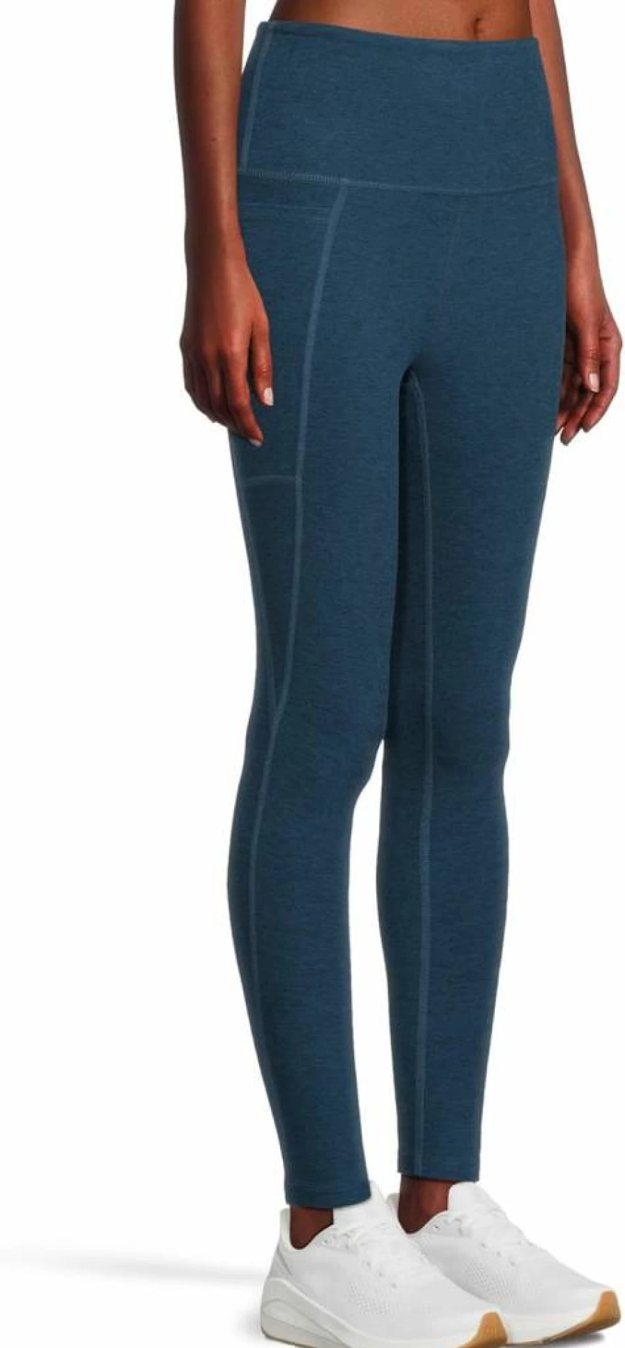 Beyond Yoga High-Waisted Spacedye Midi Leggings for Women - Pocket Design