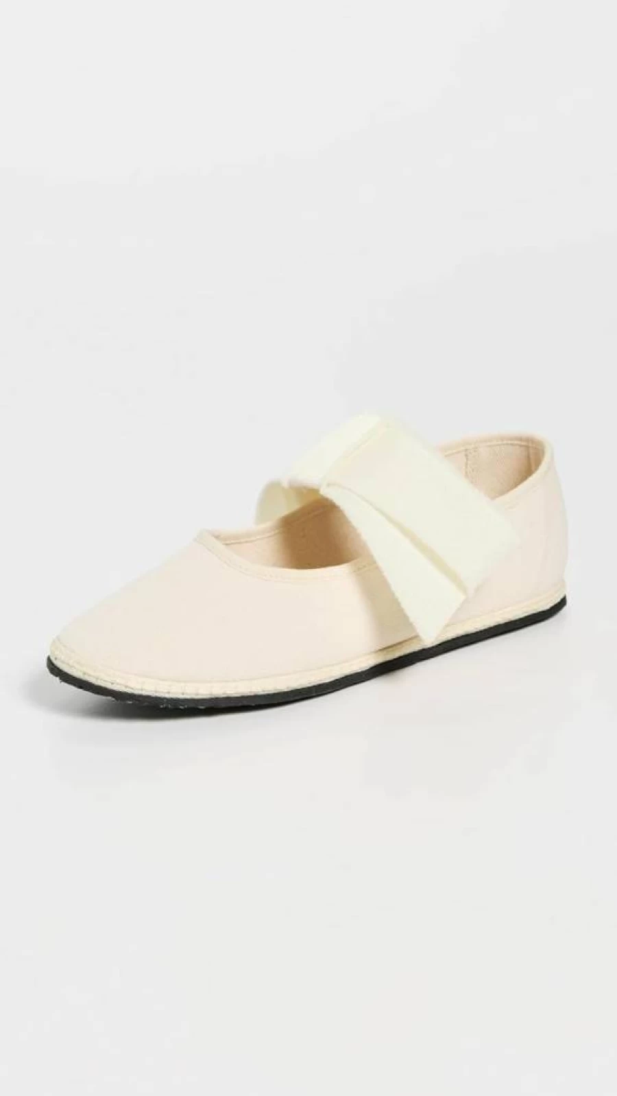 ViBi VENEZiA Women's Comfortable Cotton Mary Jane Flats with Maxi Bow - Elegant & Stylish Slip-On Shoes