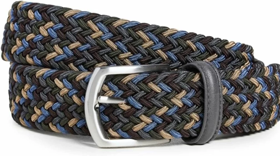 Anderson's Men's Casual Nylon Woven Belt - Adjustable Multi-Color Strap (Size 36, Style 127)
