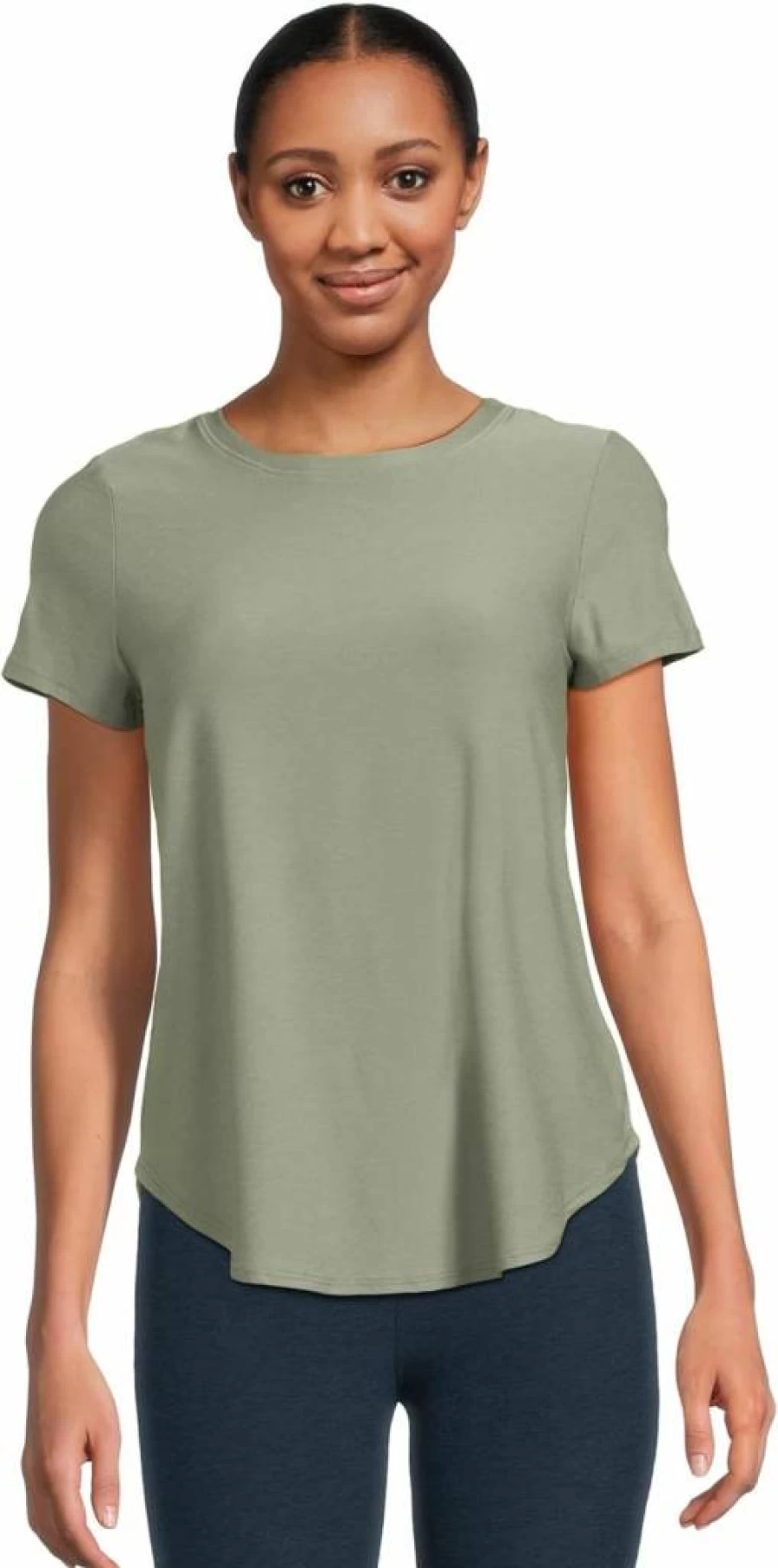 Beyond Yoga Women's On The Down Low Tee - Soft Comfortable Yoga T-Shirt for Women