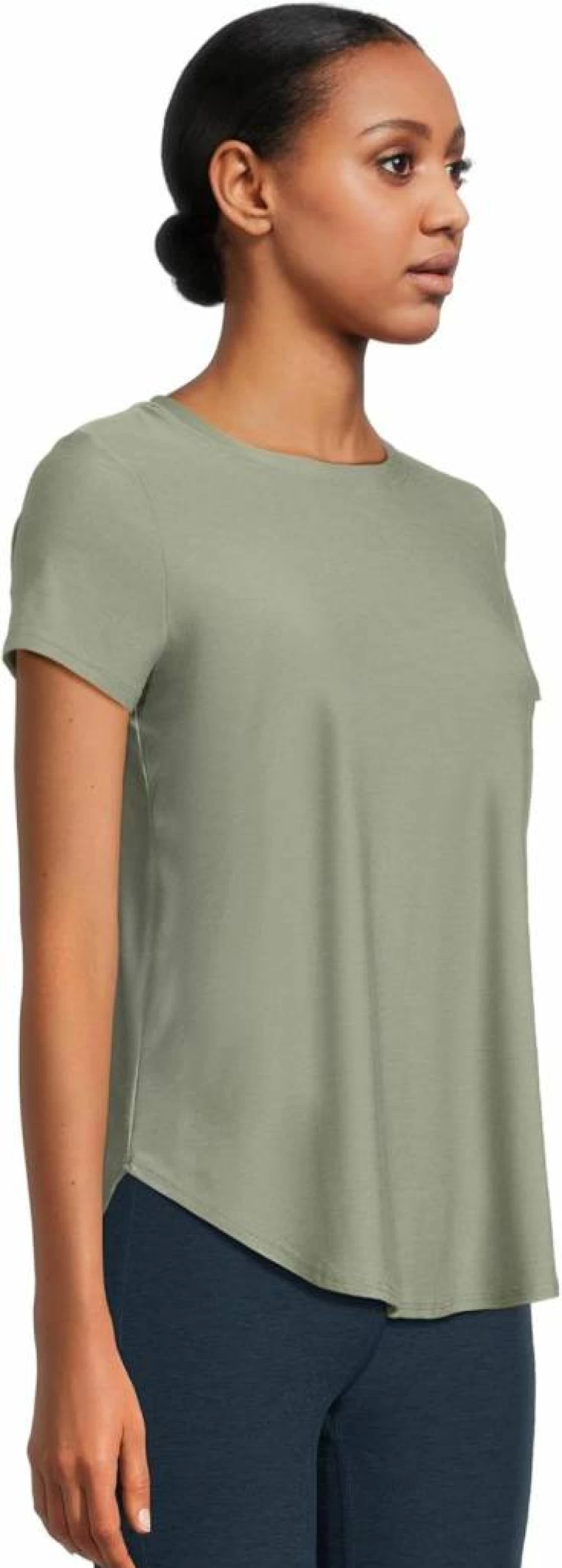 Beyond Yoga Women's On The Down Low Tee - Soft Comfortable Yoga T-Shirt for Women