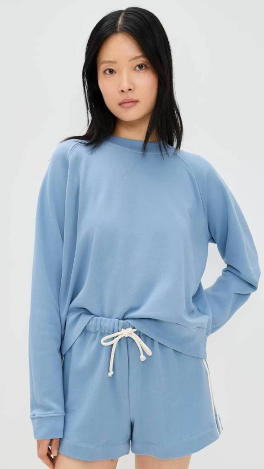 DONNI. Women's Eco-Friendly Terry Crewneck Sweatshirt - Sustainable Cotton Sweater