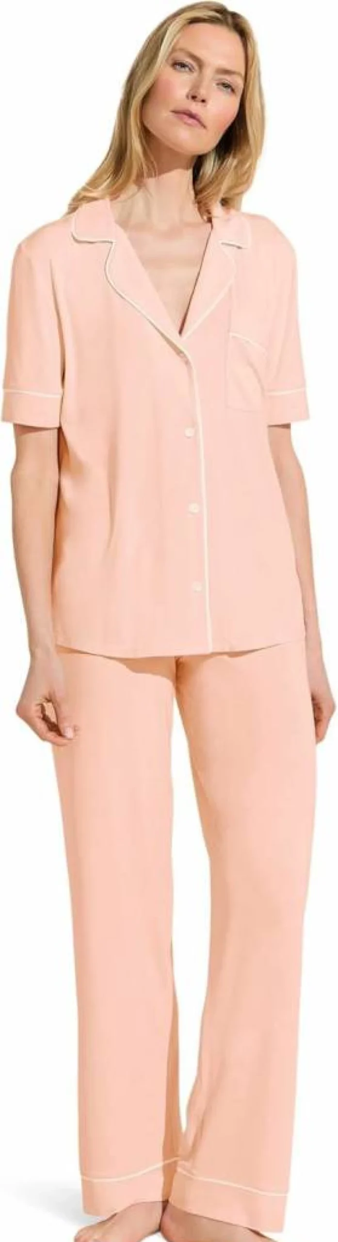 Eberjey Gisele Women's Short Sleeve Pajama Set - Comfortable Sleepwear Pants & Top