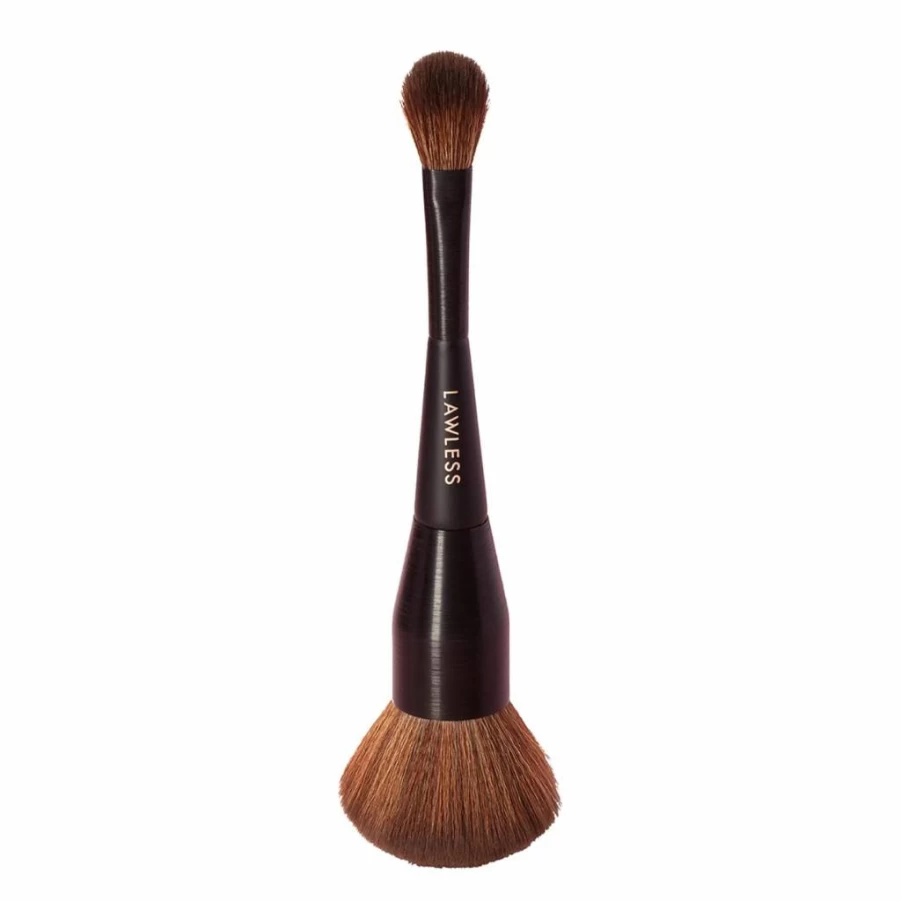 LAWLESS Dual Ended Makeup Brush - Face & Contour Powder Brush for Women, 1 Count