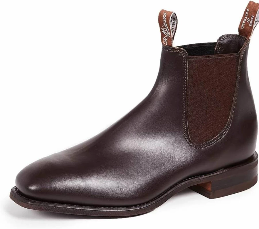 R.M. Williams Men's Comfort Craftsman Boots - Chestnut Brown, Size 7 Medium US