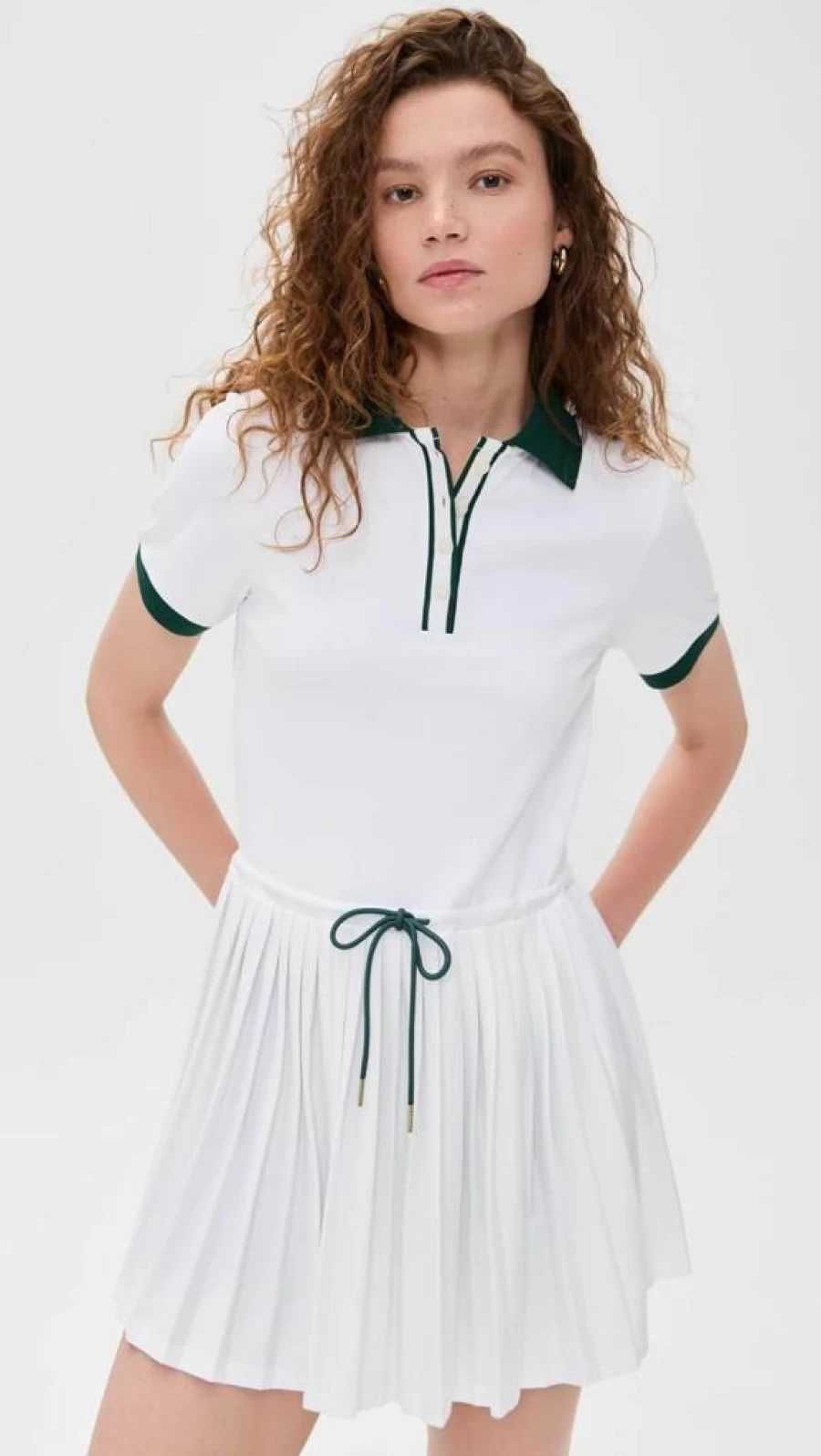 Varley Women's Paloma Court Dress - Elegant 30-Inch Casual & Comfortable Tennis Dress