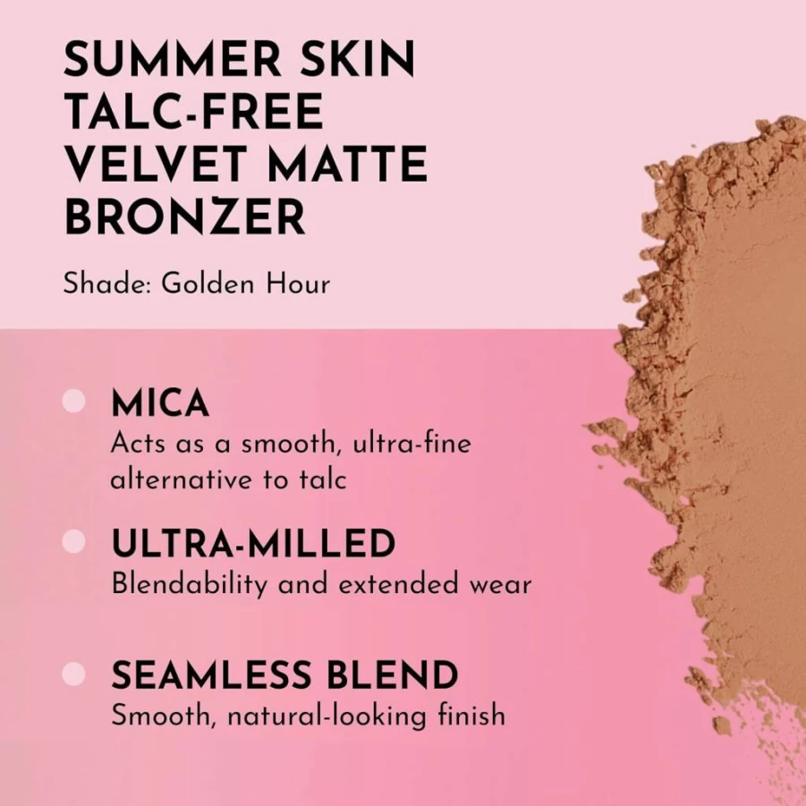 LAWLESS Golden Hour Velvet Matte Bronzer for Women - Talc Free, 0.3 Oz / 11g, Vegan & Cruelty-Free Makeup