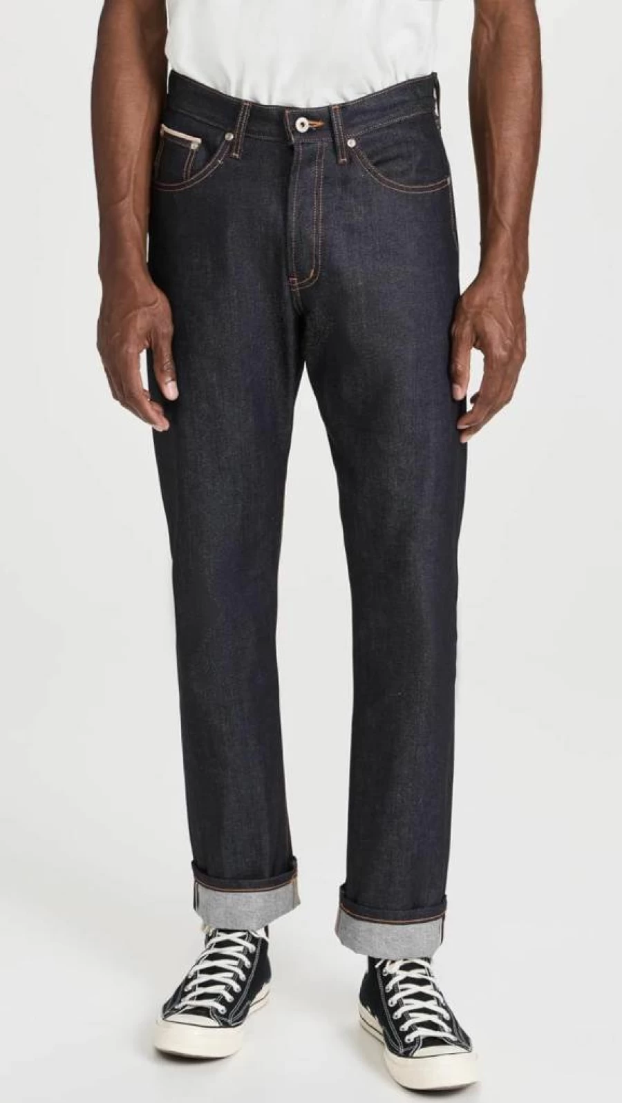 Naked & Famous Denim Men's True Guy Slim Fit 11oz Stretch Selvedge Jeans - Premium Raw Denim Pants for Men