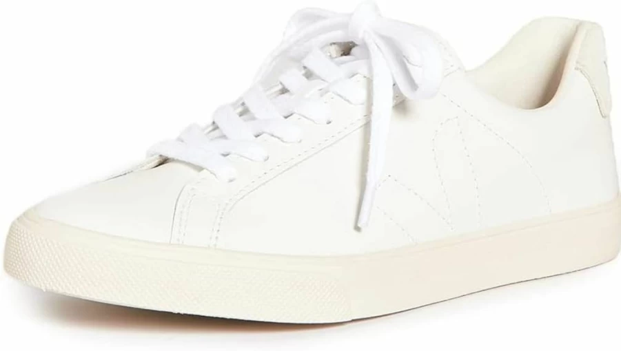 Veja Women's Esplar Low Top Sneakers | Sustainable White Leather Eco-Friendly Fashion Shoes