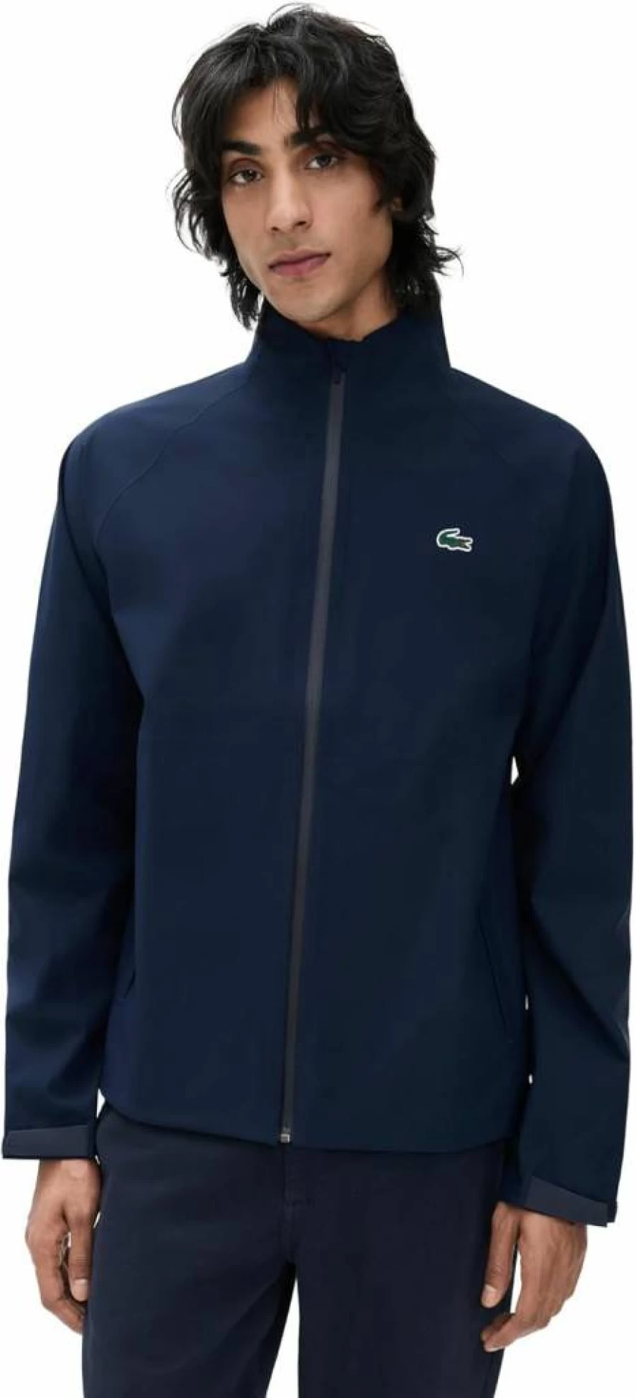Lacoste Men's Waterproof Golf Windbreaker Jacket – Lightweight & Breathable Raincoat for Outdoor Sports