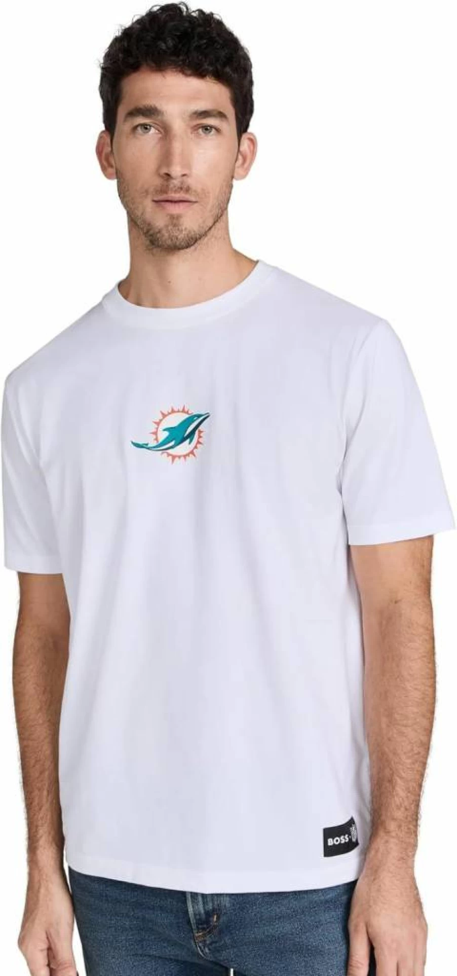 BOSS Men's Dolphin Print T-Shirt - Casual Short Sleeve Tee